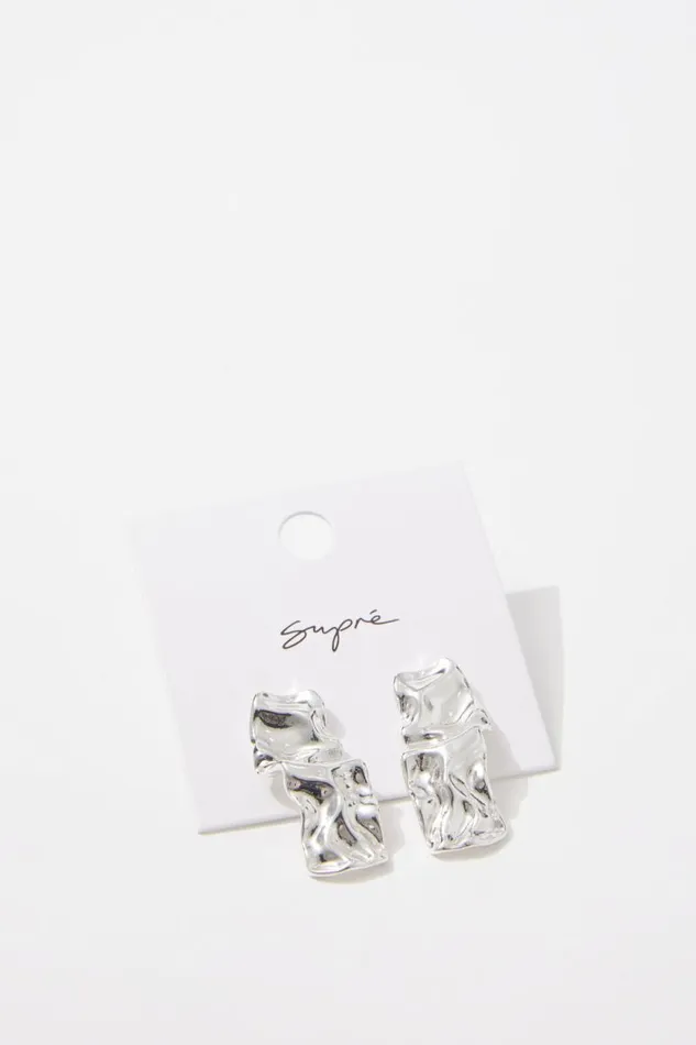 Accessories Supr Accessories Earring Single Pack Silverelemental