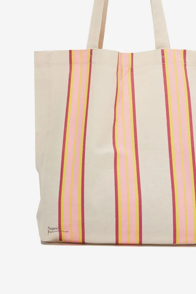 Accessories Supr Accessories Foundation Organic Tote Bag Stripes