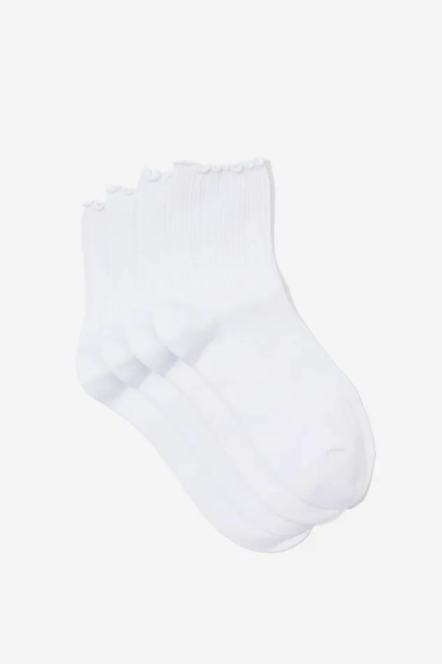 Accessories Supr Accessories Hannah Pointelle Sock 2 Pack White