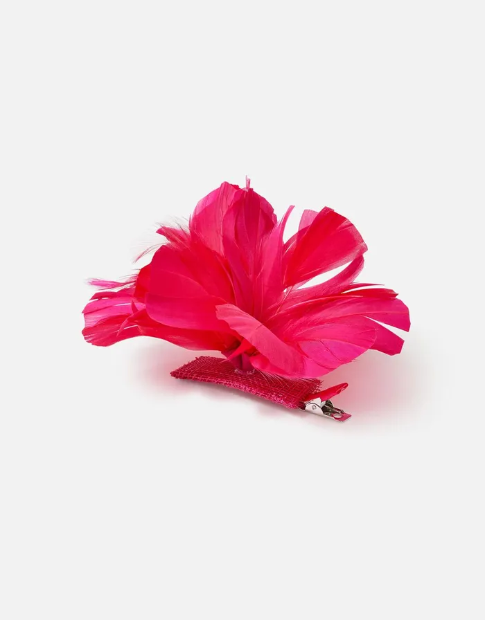 Accessorize Abigail Flower Hair Clip Pink Fuchsia Women Hats