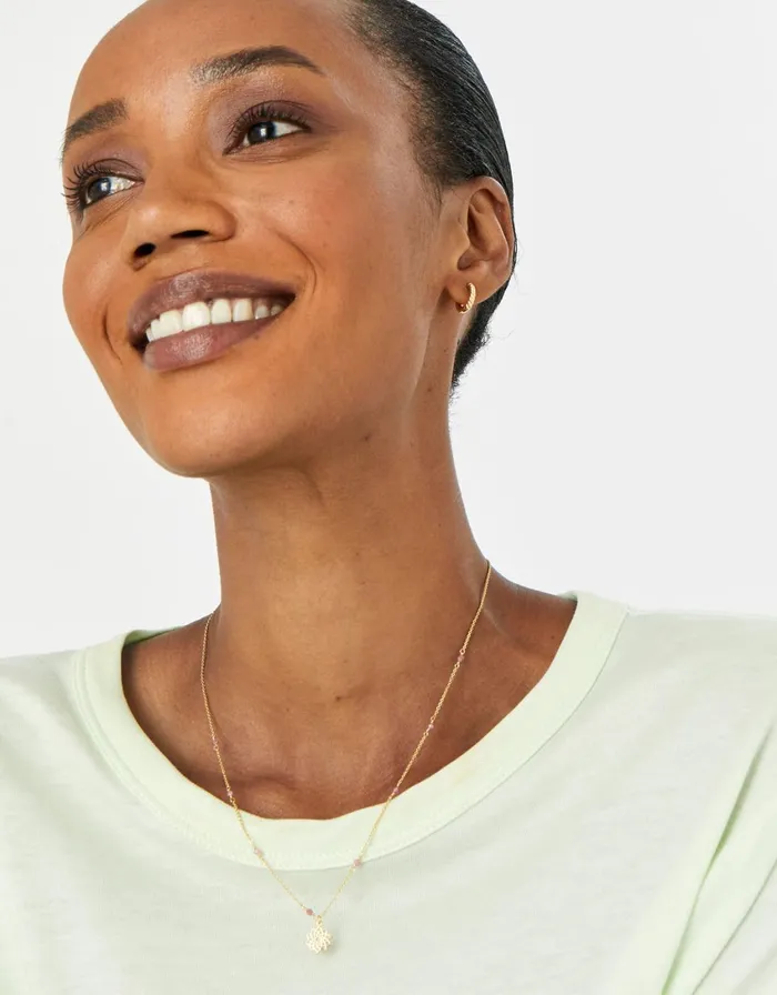 Accessorize Beaded Crown Chakra Pendant Necklace Women Necklaces
