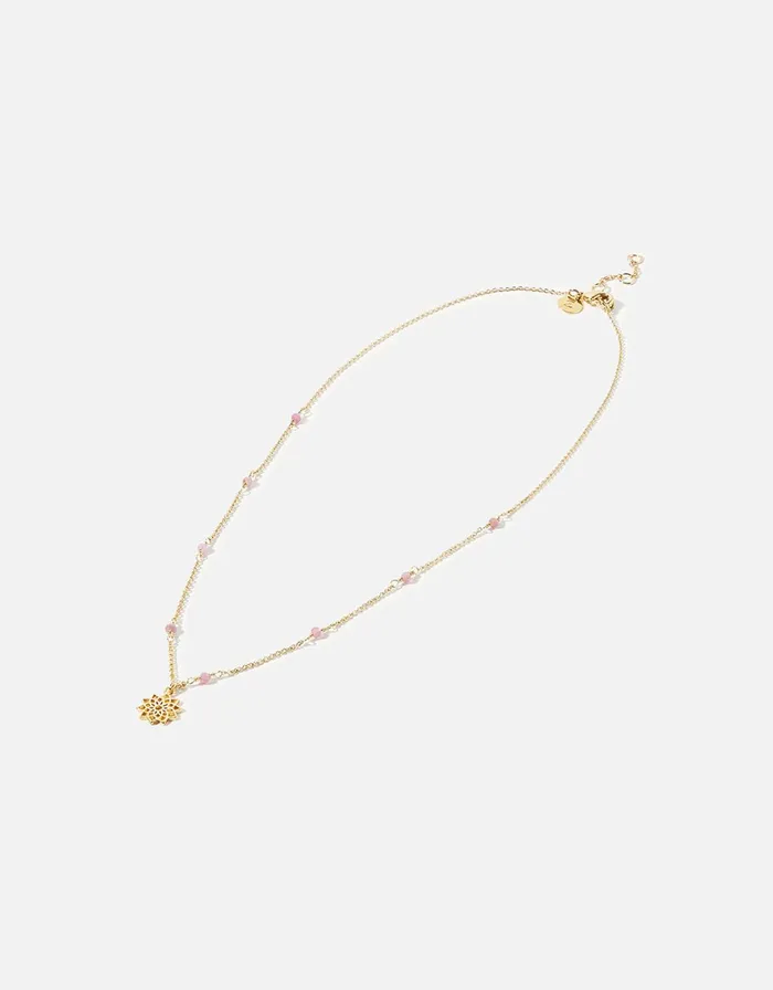 Accessorize Beaded Crown Chakra Pendant Necklace Women Necklaces