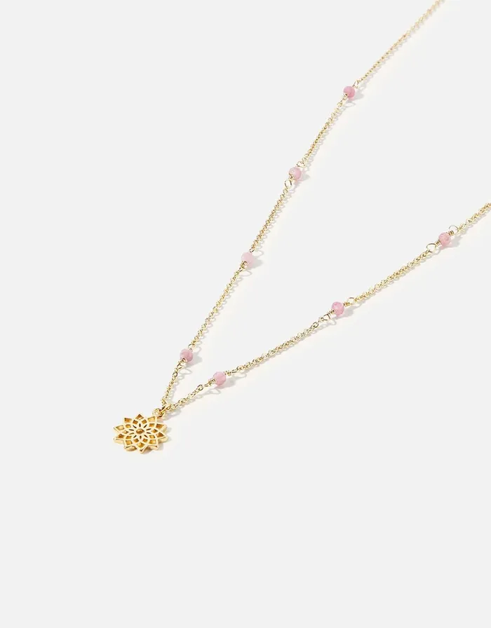 Accessorize Beaded Crown Chakra Pendant Necklace Women Necklaces