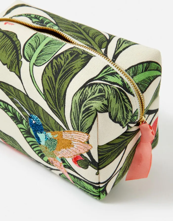 Accessorize Botanical Bird Large Wash Bag Women Travel Bags