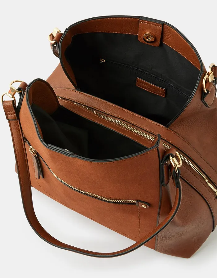 Accessorize Brooklyn Casual Shoulder Bag Women Vegan Bags Backpacks and Purses