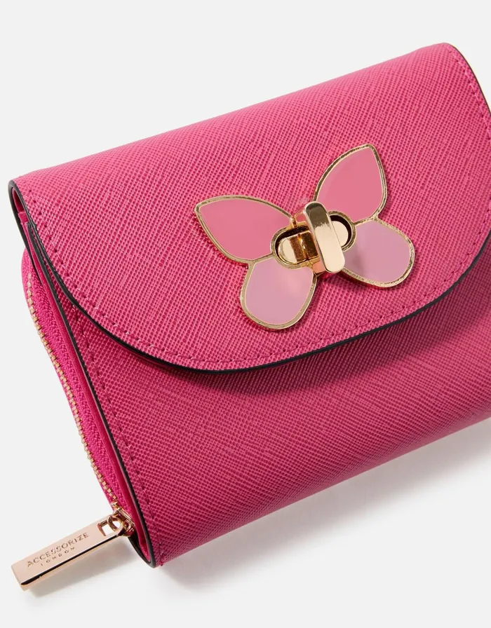 Accessorize Butterfly Purse Pink Pink Women Vegan Bags Backpacks and Purses