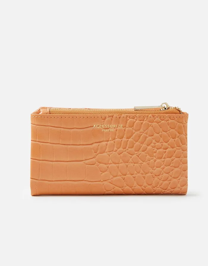 Accessorize Croc Zip Purse Women Purses and Wallets