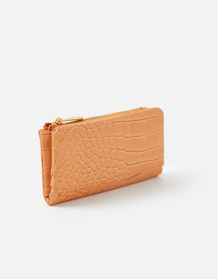 Accessorize Croc Zip Purse Women Purses and Wallets
