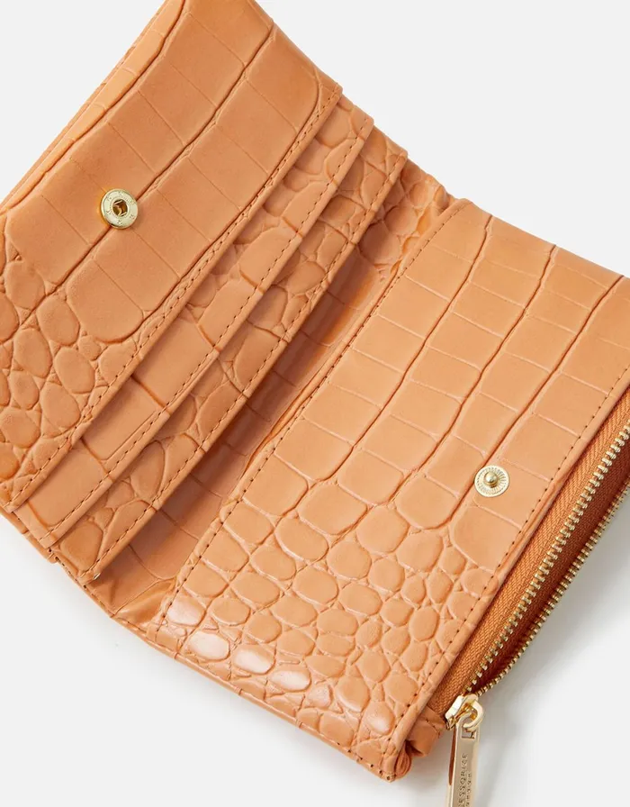 Accessorize Croc Zip Purse Women Purses and Wallets