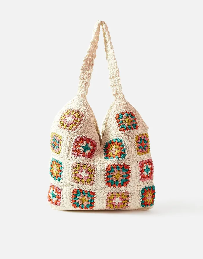 Accessorize Crochet Shopper Bag Women Shoulder Bags