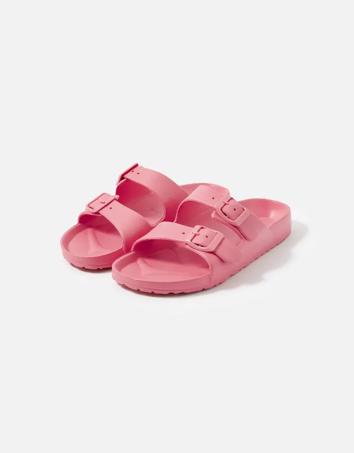 Accessorize Eva Footbed Sandals Pink Pink Women Sandals and Flip Flops