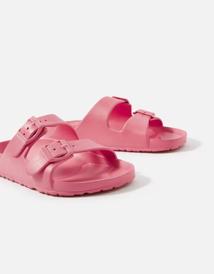 Accessorize Eva Footbed Sandals Pink Pink Women Sandals and Flip Flops