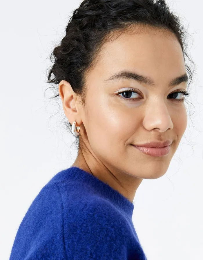 Accessorize Eye Candy Enamel Star Hoop Earrings Women Earrings