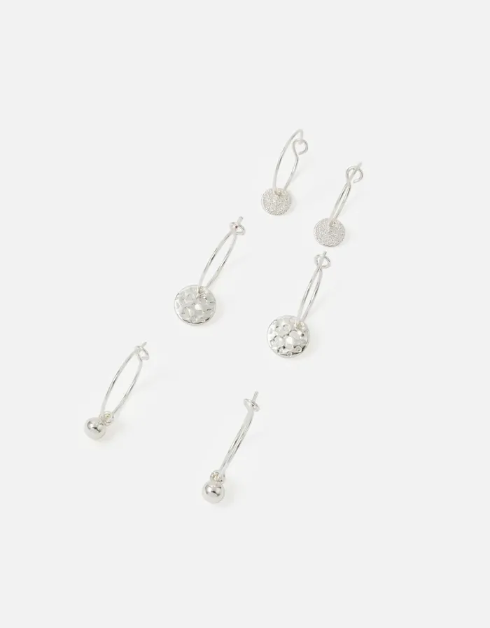 Accessorize Filigree Hoop Earring Set Women Earrings