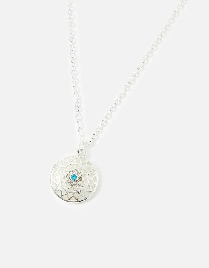 Accessorize Filigree Stone Pendant Necklace Women Necklaces