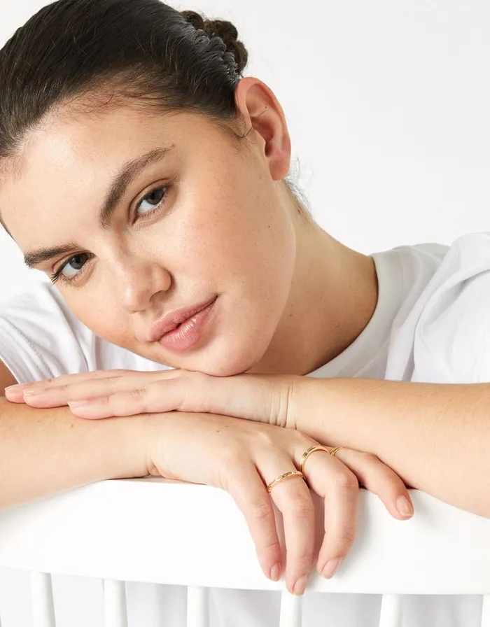 Accessorize Fine Stacking Rings With Recycled Metal Gold Gold Women Rings