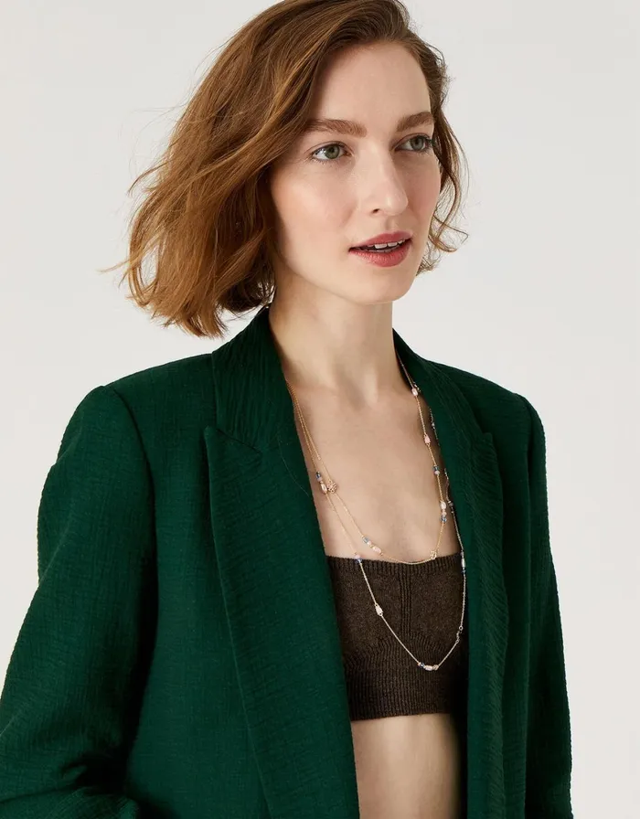 Accessorize Flower Pearl Station Necklace Women Necklaces