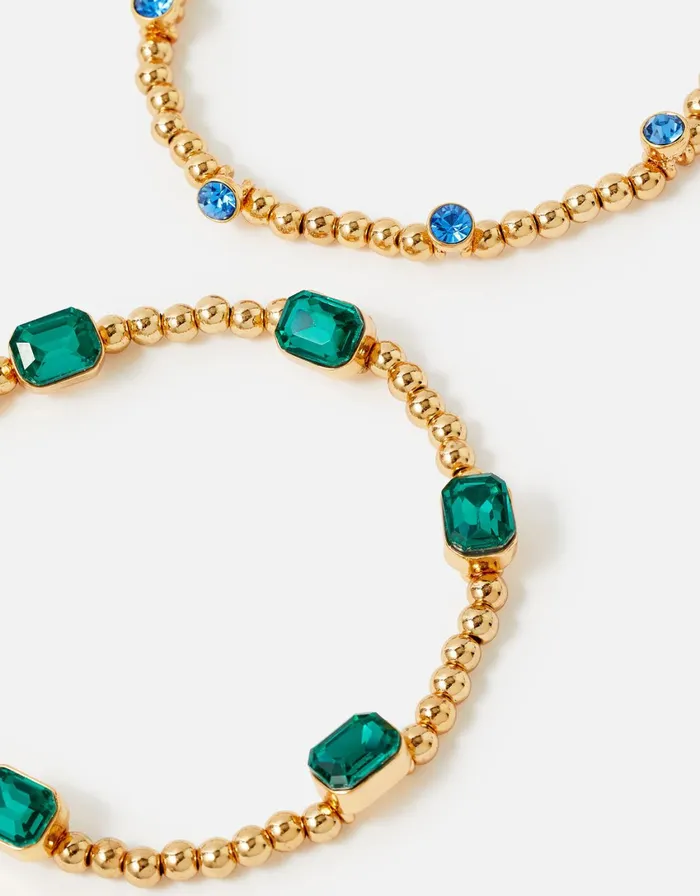 Accessorize Gemstone Stretch Bracelet Twinset Women Bracelets