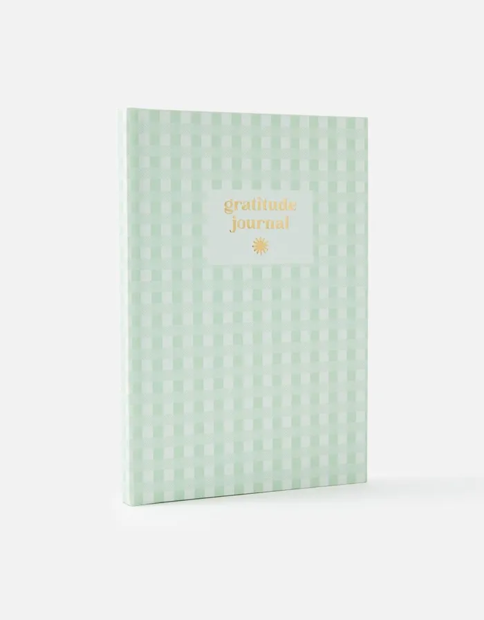 Accessorize Gingham Gratitude Journal Women Stationery