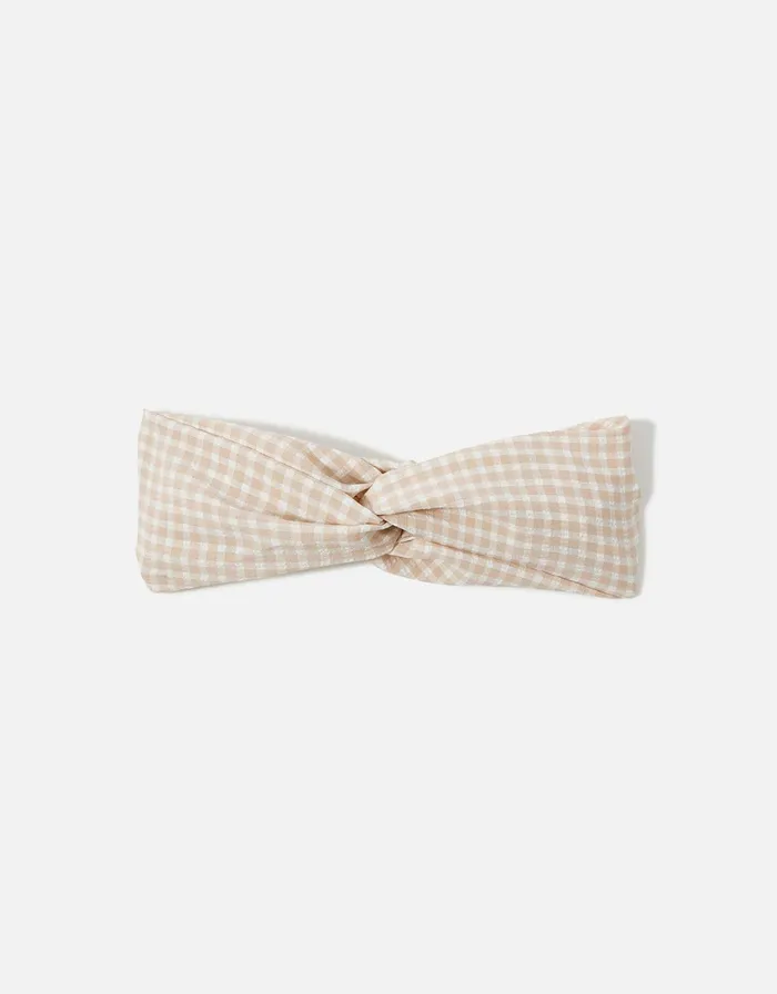 Accessorize Gingham Twist Bando Women Hair Accessories