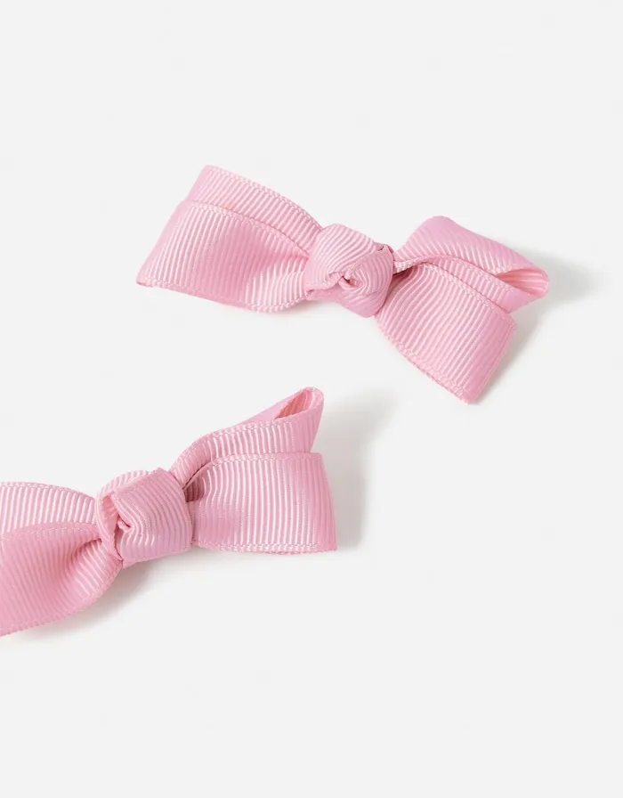 Accessorize Girls Mini Bow Salon Hair Clip Twinset Girls Hair Accessories
