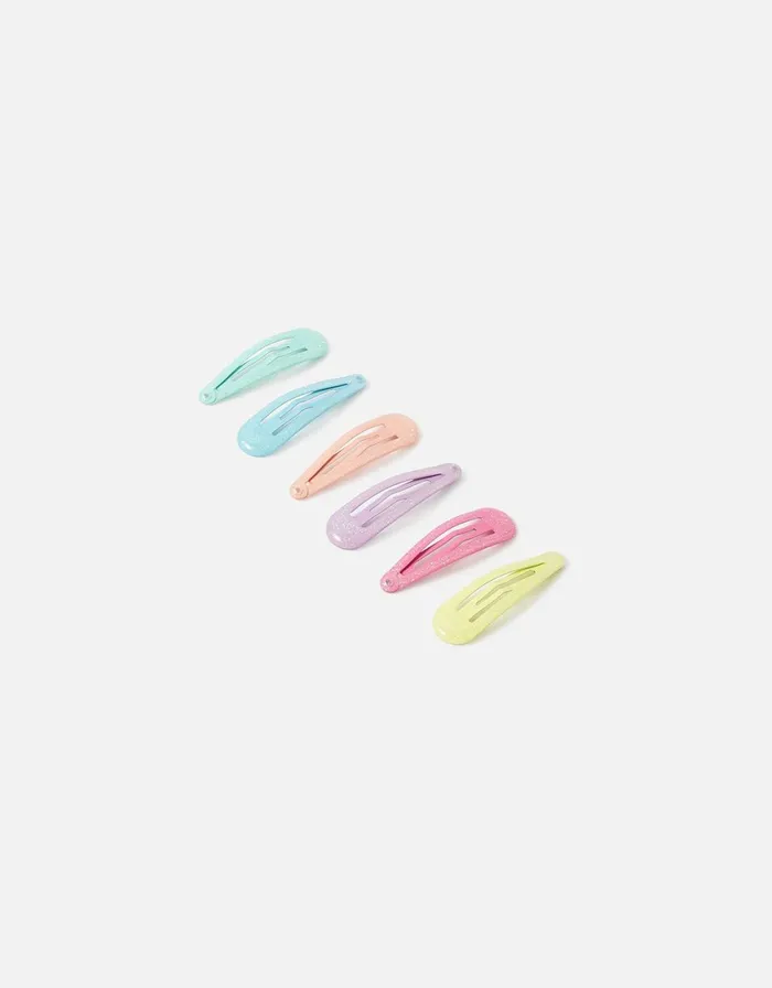 Accessorize Girls Pastel Glitter Hair Clip Multipack Girls Hair Accessories