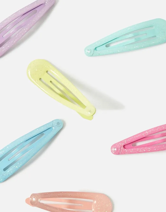 Accessorize Girls Pastel Glitter Hair Clip Multipack Girls Hair Accessories