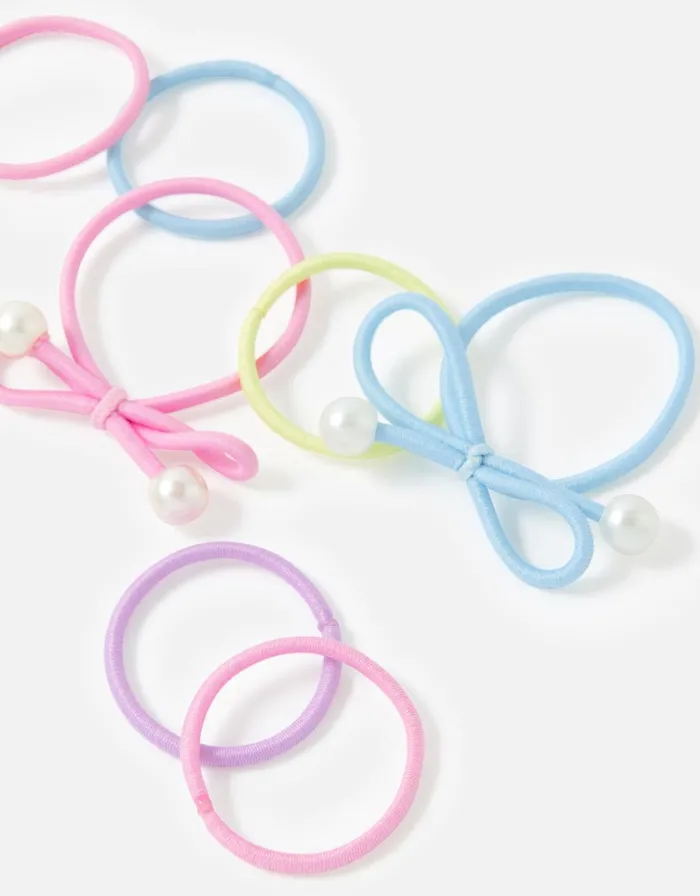 Accessorize Girls Pearl Bow Hairband Set Girls Hair Accessories