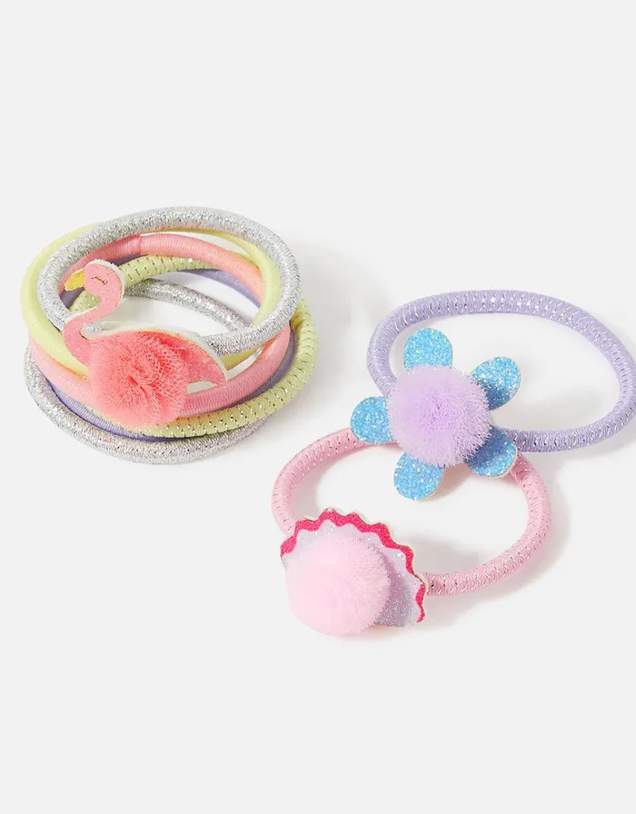 Accessorize Girls PomPom Holiday Hairband Set Girls Hair Accessories