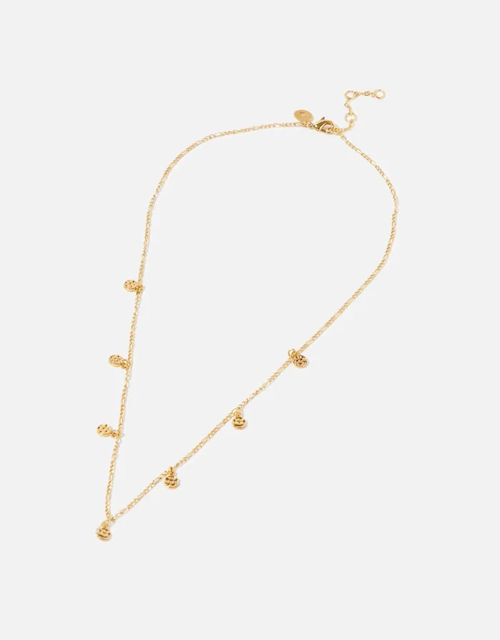 Accessorize GoldPlated Disc Station Necklace Women Necklaces
