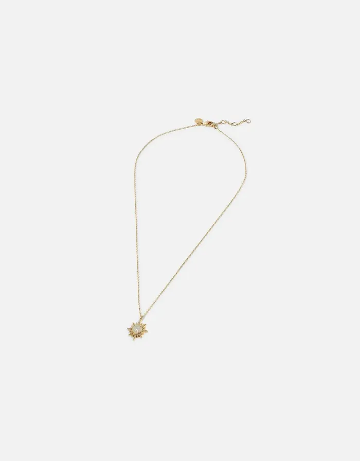 Accessorize GoldPlated Opal Starburst Necklace Women Necklaces