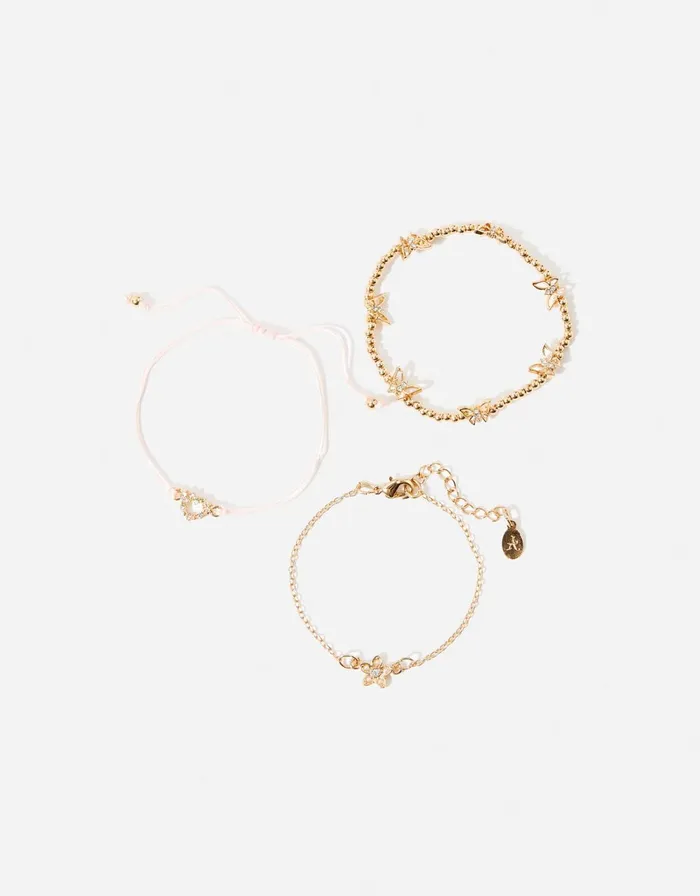Accessorize Heart Friendship Bracelet Set Women Bracelets