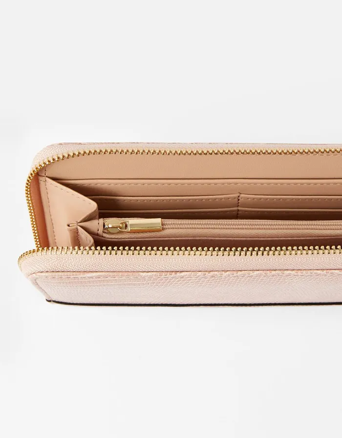 Accessorize Large ZipAround Wallet Pink Women Purses and Wallets