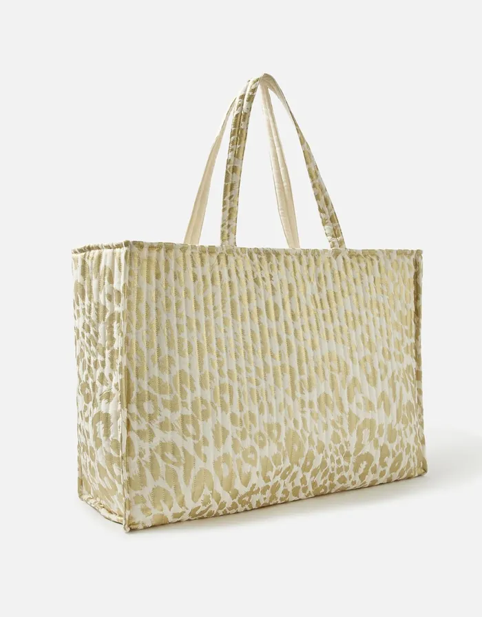 Accessorize Leopard Print Tote Bag Women Beach Bags
