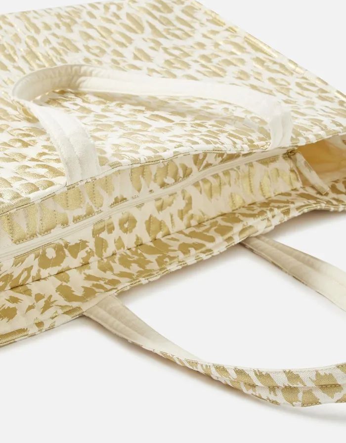 Accessorize Leopard Print Tote Bag Women Beach Bags