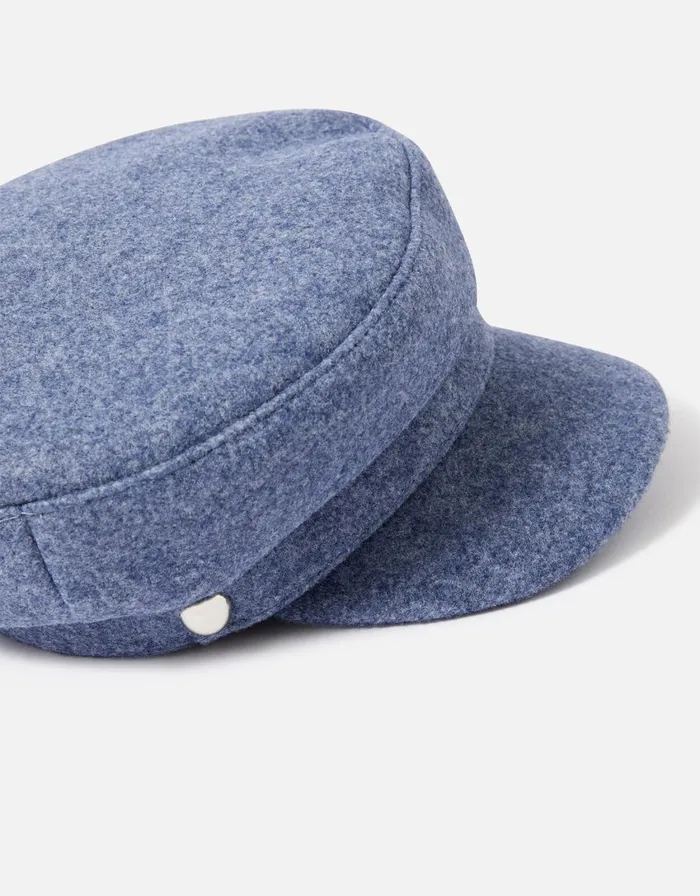 Accessorize Marl Baker Boy Blue Blue Women Hats