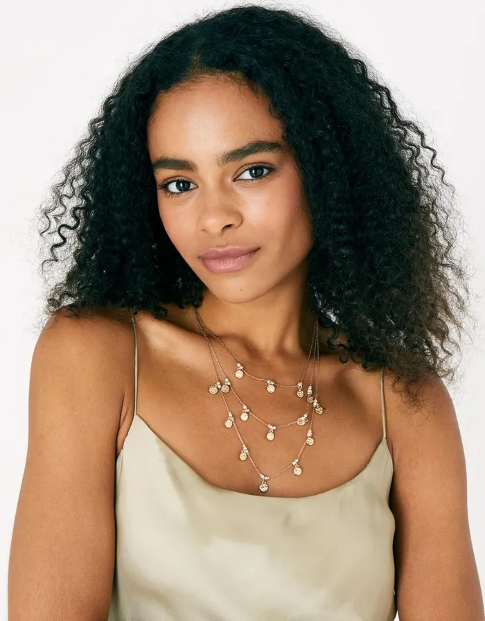Accessorize Pearl Drop Multirow Necklace Women Necklaces