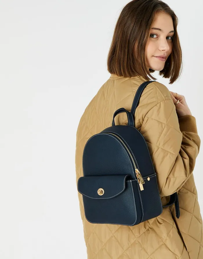 Accessorize Ricki Small Backpack Navy Women Backpacks