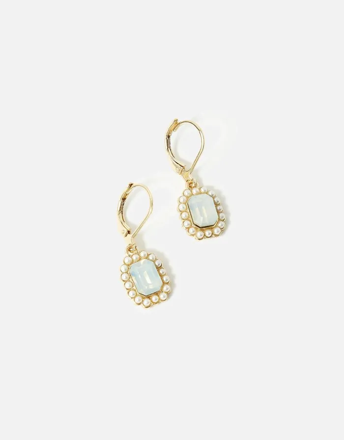 Accessorize Romantic Ramble Pearl Crystal Drop Earrings Women Earrings