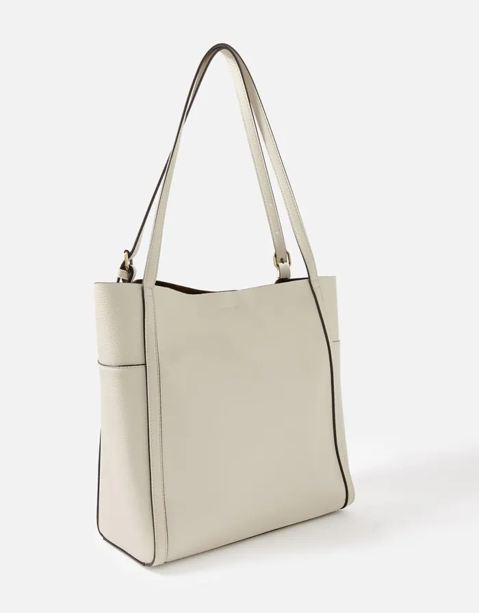 Accessorize Sadie Slouch Shoulder Bag Cream Cream Women Vegan Bags Backpacks and Purses