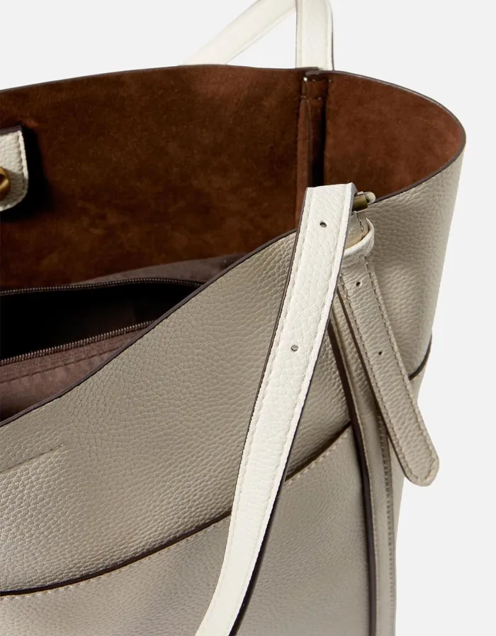 Accessorize Sadie Slouch Shoulder Bag Cream Cream Women Vegan Bags Backpacks and Purses