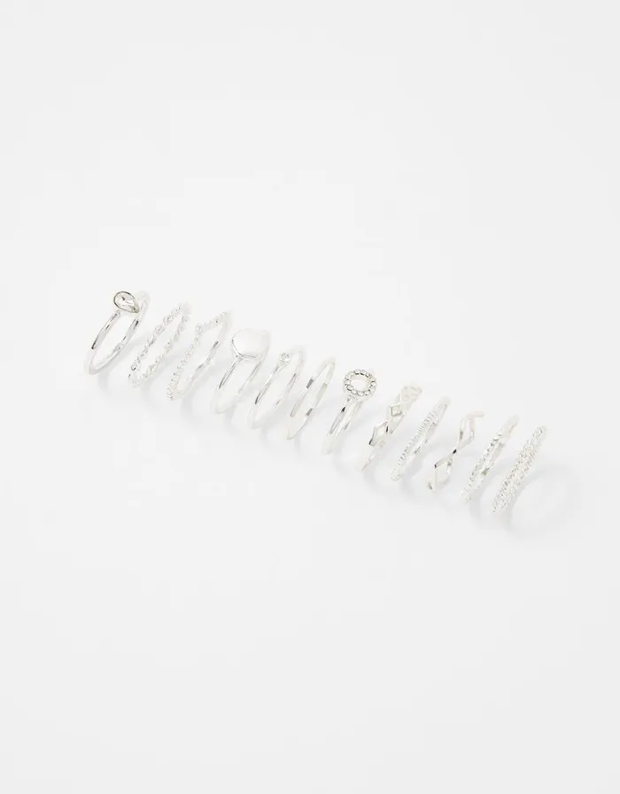 Accessorize Simple Ring Multipack Silver Silver Women Rings