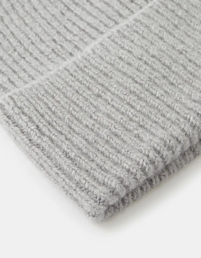 Accessorize Soho Knit Beanie Hat Light Grey Women Hats