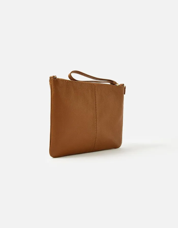 Accessorize Sophie Leather Cross Body Tan Tan Women Leather Bags