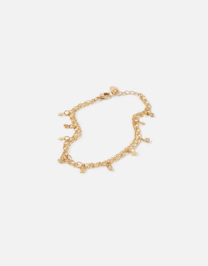 Accessorize Starry Layered Anklet Women Anklets