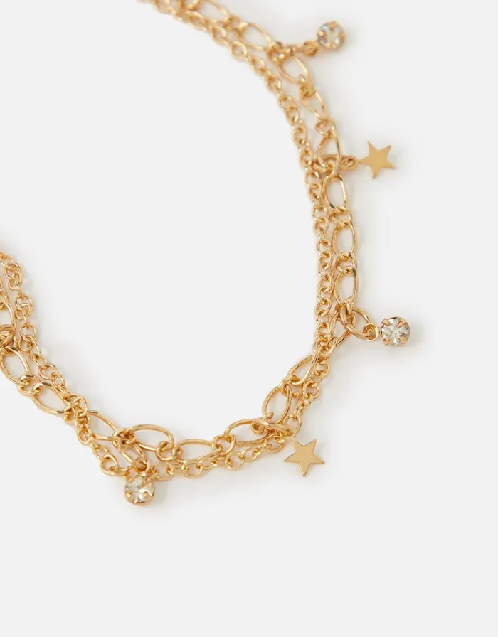 Accessorize Starry Layered Anklet Women Anklets