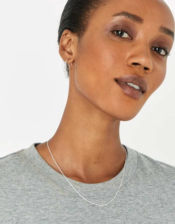 Accessorize Sterling Silver Twist Chain Necklace Women Necklaces
