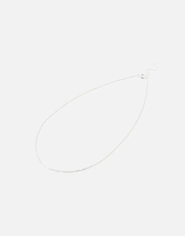 Accessorize Sterling Silver Twist Chain Necklace Women Necklaces
