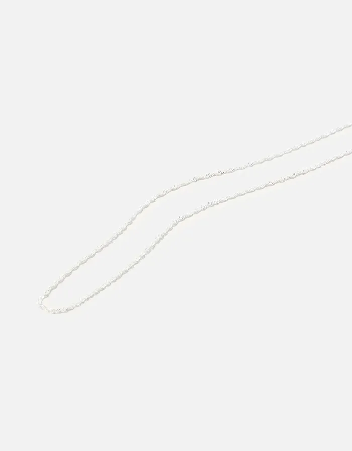 Accessorize Sterling Silver Twist Chain Necklace Women Necklaces