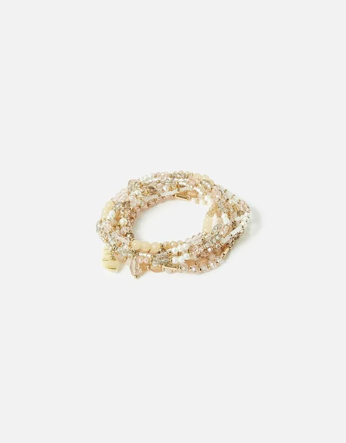 Accessorize Stretch Bracelet Multipack Pink Women Bracelets